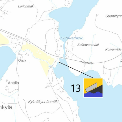 Sulkavankoski kartta